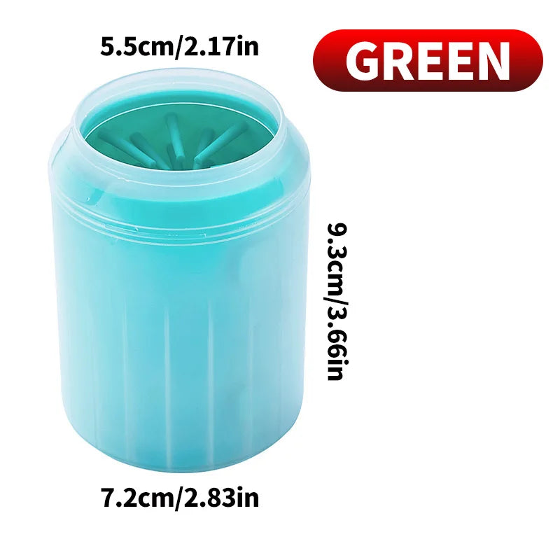 Pet Foot Washing Cup - Soft Silicone Bristles, Deep Cleaning, Convenient and Fast, Suitable for Cats and Dogs, Dog Paw Cleaner -